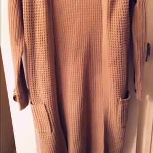 Cardigan sweater khaki beige